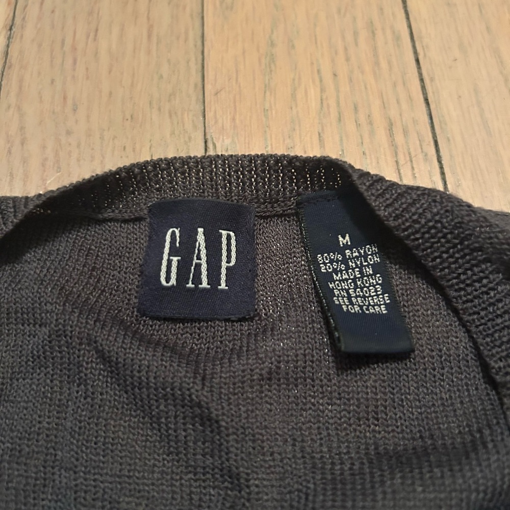GAP Women's Dark Grey Cardigan Sweater - Picture 2 of 2